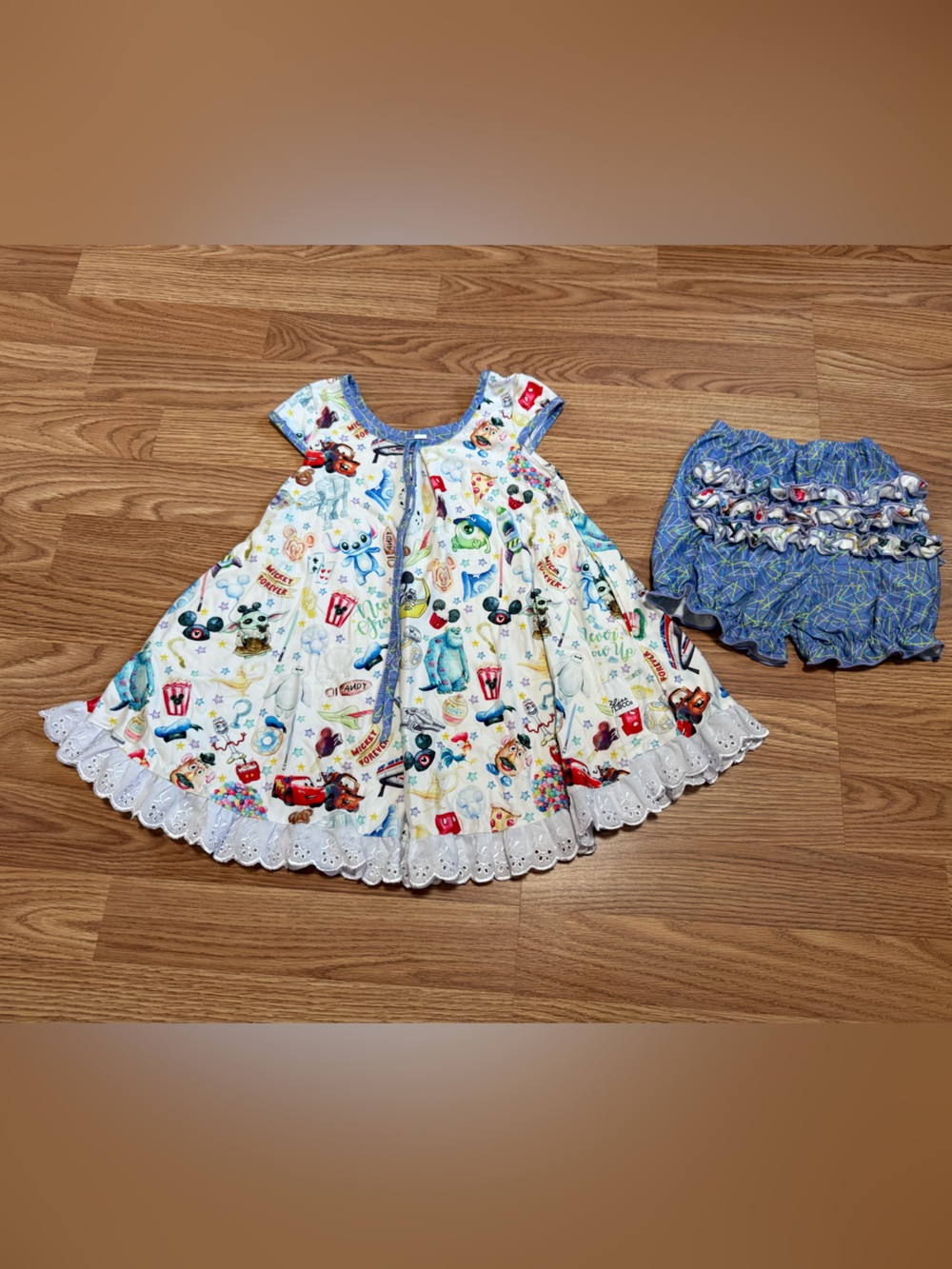 Disney nightgown and bloomers 3T